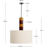 Kave Home Viseča svetilka s tekstilnim senčilom Mavran – | Shoptok.si