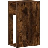 vidaXL Računalniški stolp s predalom dimljen hrast 30x44x74 cm | Shoptok.si