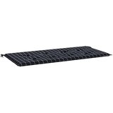  Jastuk za vrtnu klupu crni karirani 120x50x4 cm tkanina Oxford | Eponuda.ba