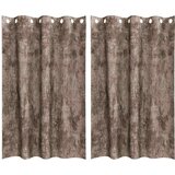 Baršunaste zavjese 2 pcs Boja cappuccina 175 x 140 cm Baršun | shoptok.hr
