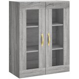  Visoka komoda siva sonome 69,5x34x180 cm od konstruiranog drva Slike