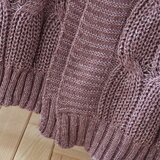Catherine Lansfield Ružičasta/ljubičasta pletena deka 130x170 cm Chunky Marl Knit – | shoptok.hr