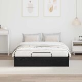 Otomanski krevet s pohranom Crni Hrast 193 x 120 x 25 cm | shoptok.hr