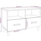 TV ormarić sjajni bijeli 80 x 36 x 50 cm od konstruiranog drva | shoptok.hr