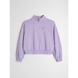 Sinsay Pamučna half-zip dukserica s vezenim natpisom | shoptok.hr