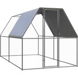 vidaXL Zunanji kokošnjak 2x4x2 m pocinkano jeklo Cene