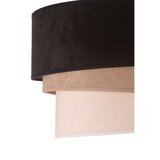  Duolla - Luster na sajli DEVON 1xE27/40W/230V, prečnik 45 cm, crna/bež | Eponuda.com