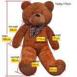  XXL mekani plišani medvjedić smeđi 160 cm | shoptok.hr