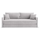 Cosmopolitan Design Svijetlo siva baršunasti sklopiva sofa 209 cm Shannon – Cijene