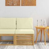  Srednji zunanji kavč Masiven les akacije Bela, (5000269918) | Shoptok.si