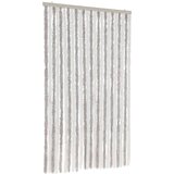 vidaXL Zavesa proti mrčesu svetlo siva in bela 100x230 cm šenilja | Shoptok.si