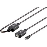 Renkforce USB kabel USB 2.0 USB-C® vtič\, USB-A vtičnica 7.50 m črna pozlačeni konektorji RF-4752800, (20415748) | Shoptok.si