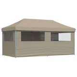  Šotor za zabave Pop-up Taupe 580 x 292 x 315 cm Oxford tkanina, (5000143442) | Shoptok.si