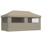 Šator za zabavu na sklapanje Sivo-smeđa 580 x 292 x 315 cm | shoptok.hr