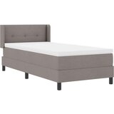  Postelja boxspring z vzmetnico z vzmetnico Taupe 90 x 190 cm | Shoptok.si