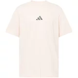 Adidas Tehnička sportska majica siva / pastelno roza / crna