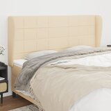 vidaXL Vzglavje z ušesi krem 163x23x118/128 cm blago Cene