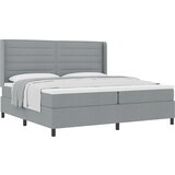 vidaXL okvir kreveta s madracem svijetlo sivi 200x200 cm tkanina | shoptok.hr