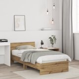 vidaXL okvir kreveta bez madraca i uzglavlja hrast 90x200 cm | shoptok.hr