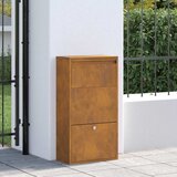  Sandučić za pakete s pohranom s vratima Rđa 44 x 22 x 82 cm | shoptok.hr