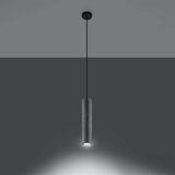  Sollux SL.0653 - Luster na sajli LUVO 1xGU10/40W/230V beton/crna | Eponuda.com