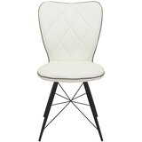 Hom`in stol, kovina, tekstil črna, bela | Shoptok.si