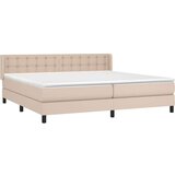  Krevet box spring s madracem cappuccino 200x200cm umjetna koža | shoptok.hr