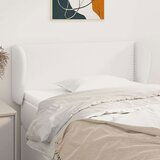  Vzglavje z ušesi bel 83x23x78/88 cm umetno usnje, (20739574) Cene