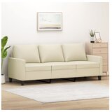 vidaXL Trosed krem 180 cm umetno usnje Cene