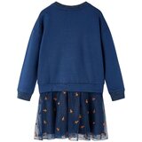  Dječja haljina s dugim rukavima modra 128 | shoptok.hr