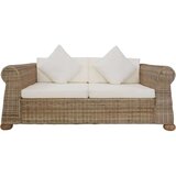  2-dijelni set sofa od prirodnog ratana s jastucima | shoptok.hr