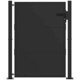 vidaXL Vrtna vrata Črna 110 x 155 cm Prašno lakirano jeklo, (5000249671) | Shoptok.si