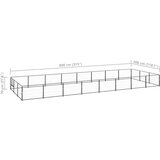  Kavez za pse crni 24 m² čelični | shoptok.hr