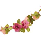  Božićni cvjetni vijenci 6 kom s crvenim ružama 250 cm | shoptok.hr