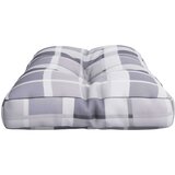  Jastuk za palete sivi karirani 80 x 40 x 12 cm od tkanine | shoptok.hr