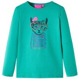  Dječja majica s dugim rukavima jarkozelena 140 | shoptok.hr