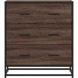  Komoda boja hrasta 68x35x76 cm konstruirano drvo i metal | Eponuda.com