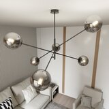  Luster na šipci LINEAR 6xE14/10W/230V crna/siva | Eponuda.com