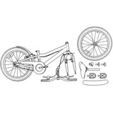  Dječji Bicikl 24 Inča za djecu od 8 do 12 godina Plava bijela | shoptok.hr