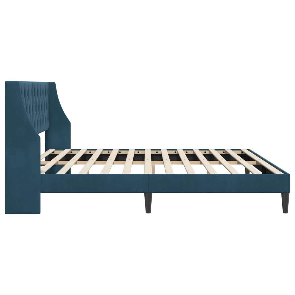  Okvir za krevet s uzglavljem Plava 200 x 200 cm Baršun - Plava 200 x 200 cm | shoptok.hr
