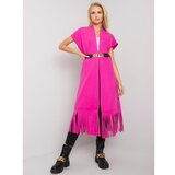 Fashion Hunters A pink cape with Forl fringes Cene