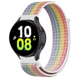 Chameleon Najlonski pašček za uro (22 mm) - bel mavričen | Shoptok.si