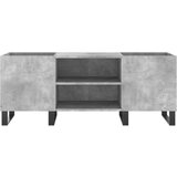 vidaXL Omarica za gramofonske plošče betonsko siva 121x38x48 cm les | Shoptok.si