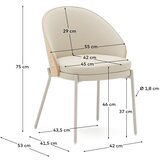 Kave Home Krem blagovaonska stolica Eamy – | shoptok.hr