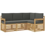  Set vanjskih sofa 4 pcs Bijela i antracit 187,5 x 128,5 x 73 cm | Shoptok.si