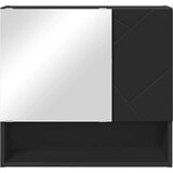 vidaXL Ogledalo ormar s policom Crna 59 x 17 x 55 cm Konstruirano drvo | shoptok.hr