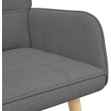  Kauč za dvoje Tamno siva 115 x 61 x 87 cm tkanina | shoptok.hr