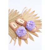 Boto Women's Suede Slippers With Decoration Violet Giorgia | shoptok.hr
