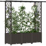  Povišeni krevet s mrežom i krovom Smeđa 162,5 x 40 x 138 cm PP | shoptok.hr