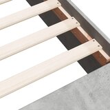  Okvir kreveta boja betona 135 x 190 cm od konstruiranog drva | shoptok.hr